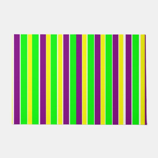 Mardi Gras Stripes Fußmatte (Vorderseite)
