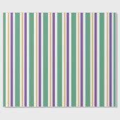 Mardi Gras Stripes Geschenkpapier (Flach)