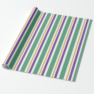 Mardi Gras Stripes Geschenkpapier