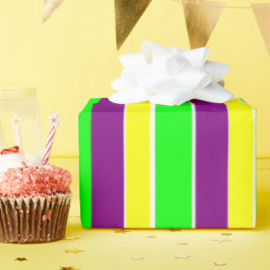 Mardi Gras Stripes Geschenkpapier