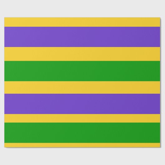 Mardi Gras Stripes Geschenkpapier (Flach)