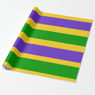 Mardi Gras Stripes Geschenkpapier