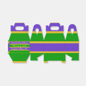 Mardi Gras Stripes Geschenkschachtel (Ungefaltet)