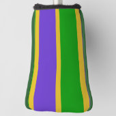 Mardi Gras Stripes Golf Headcover (Rotieren 90)