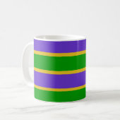 Mardi Gras Stripes Kaffeetasse (Vorderseite Links)