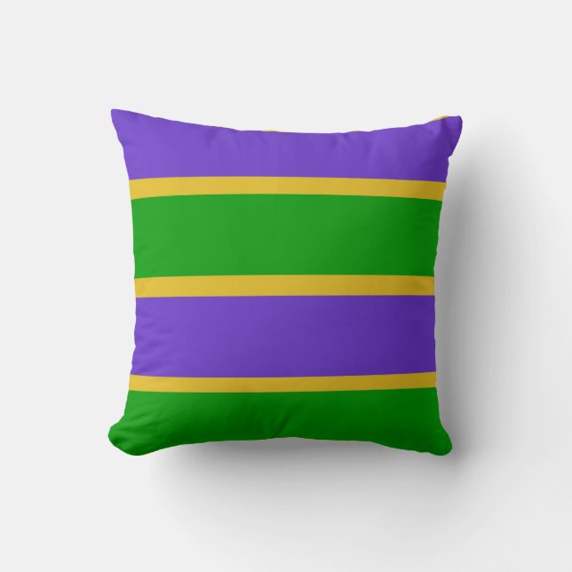 Mardi Gras Stripes Kissen (Vorderseite)
