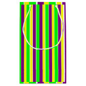 Mardi Gras Stripes Kleine Geschenktüte (Rückseite)