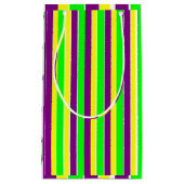 Mardi Gras Stripes Kleine Geschenktüte (Vorderseite)