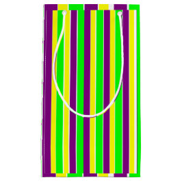 Mardi Gras Stripes Kleine Geschenktüte