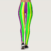 Mardi Gras Stripes Leggings (Rückseite)