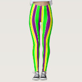 Mardi Gras Stripes Leggings (Vorderseite)
