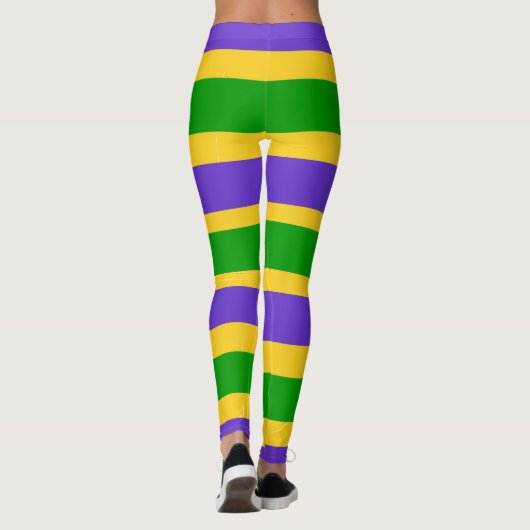 Mardi Gras Stripes Leggings (Rückseite)