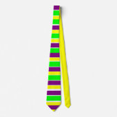 Mardi Gras Stripes Neck Tie Krawatte (Vorderseite)