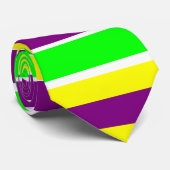 Mardi Gras Stripes Neck Tie Krawatte (Gerollt)