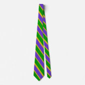 Mardi Gras Stripes Neck Tie Krawatte (Vorderseite)