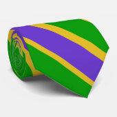 Mardi Gras Stripes Neck Tie Krawatte (Gerollt)