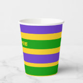Mardi Gras Stripes Pappbecher (Links)