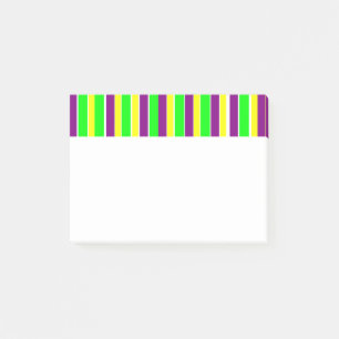 Mardi Gras Stripes Post-it Klebezettel
