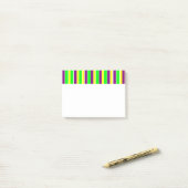 Mardi Gras Stripes Post-it Klebezettel (Auf Schreibtisch)