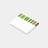 Mardi Gras Stripes Post-it Klebezettel (angewinkelt)