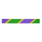 Mardi Gras Stripes Satinband (Vorderseite)