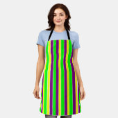 Mardi Gras Stripes Schürze (Getragen)