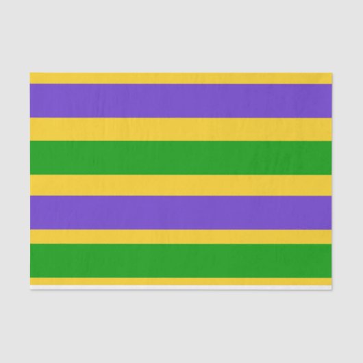 Mardi Gras Stripes Seidenpapier (Vorderseite)