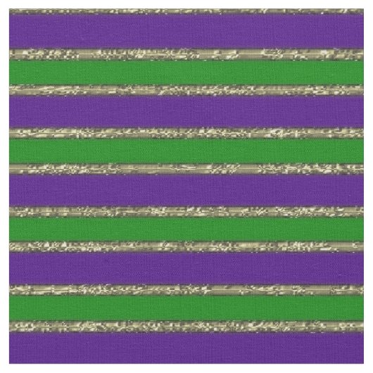 Mardi Gras Stripes Stoff (Nahaufnahme)