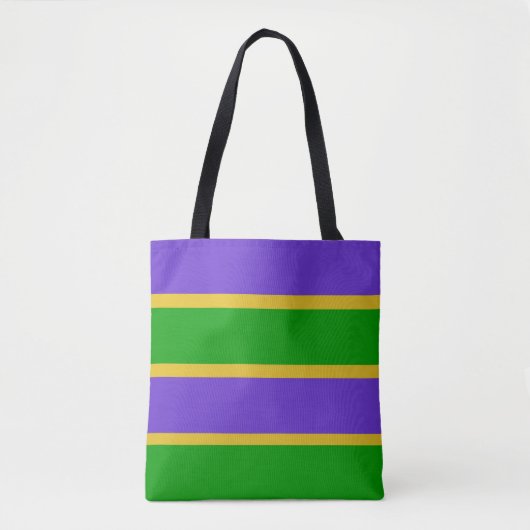 Mardi Gras Stripes Tasche (Vorderseite)