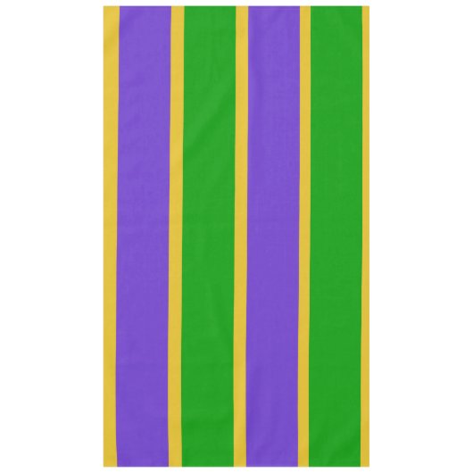 Mardi Gras Stripes Tischdecke (Vorderseite)
