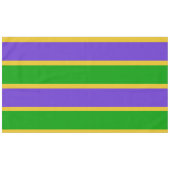 Mardi Gras Stripes Tischdecke (Vorderseite (Horizontal))
