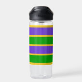 Mardi Gras Stripes Trinkflasche (Rückseite)