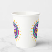 Mardi Gras Sun, Galveston, Texas Pappbecher (Links)