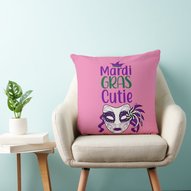 Mardi Gras Süsse Throw Kissen (Stuhl )