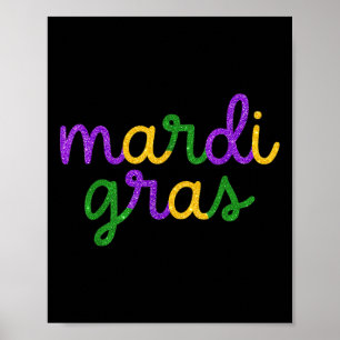 Mardi Gras T Shirt Funny Mardi Gras Party für Männ Poster