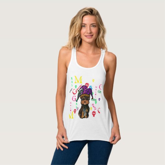MARDI GRAS TANK TOP (Vorderseite Vollansicht)