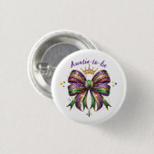 Mardi Gras Tante-in-spe Button (Vorne & Hinten)