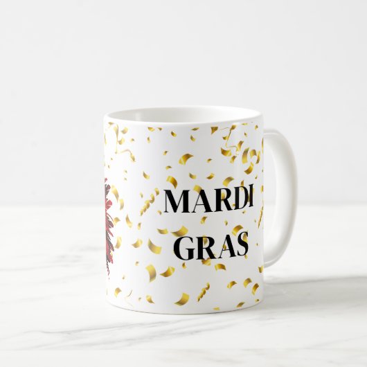 Mardi Gras Tasse (VorderseiteRechts)