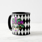 Mardi Gras Tasse (Vorderseite Links)
