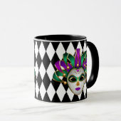 Mardi Gras Tasse (VorderseiteRechts)