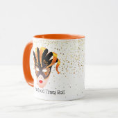 Mardi Gras Tasse Lasse die Rolle der guten Zeiten (Vorderseite Links)