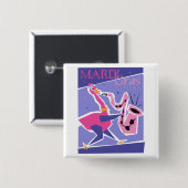 Mardi Gras-Taste Button (Vorne & Hinten)