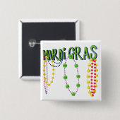 Mardi Gras-Taste Button (Vorne & Hinten)