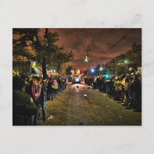 Mardi Gras Textures Postkarte