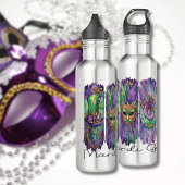 Mardi Gras Themed Stainless Steel Water Flasche Edelstahlflasche