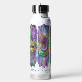 Mardi Gras themed Thor isolierte Wasserflasche Trinkflasche (Links)