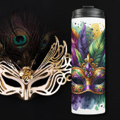 Mardi Gras Thermal Tumbler Thermosbecher