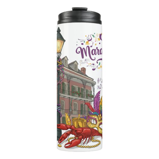 Mardi Gras Thermosbecher (Vorderseite)