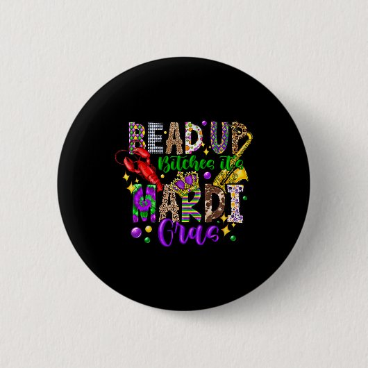 Mardi Gras Throw Me Something Mister Laisses Les B Button (Vorderseite)