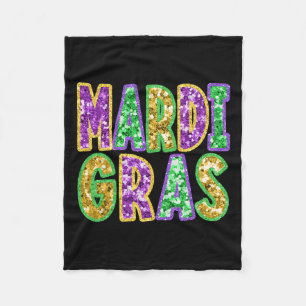 Mardi Gras Throw Me Something Mister Laisses Les B Fleecedecke